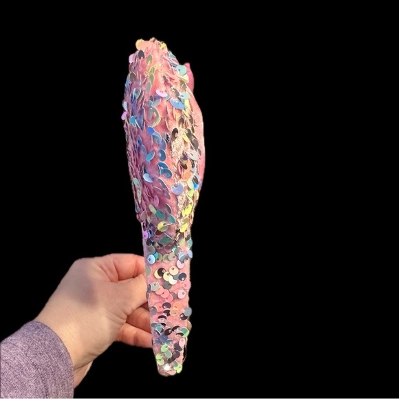 Gorgeous HANDMADE Disney Inspired Sequin Pastel Minnie Ears Headband  - MINT main image 5